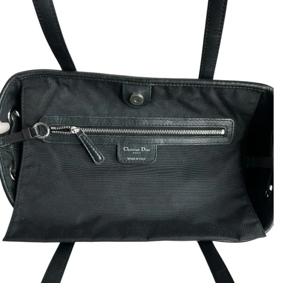CHRISTIAN DIOR Coated Canvas PANAREA Tote Black ~EUC - Picture 12 of 16